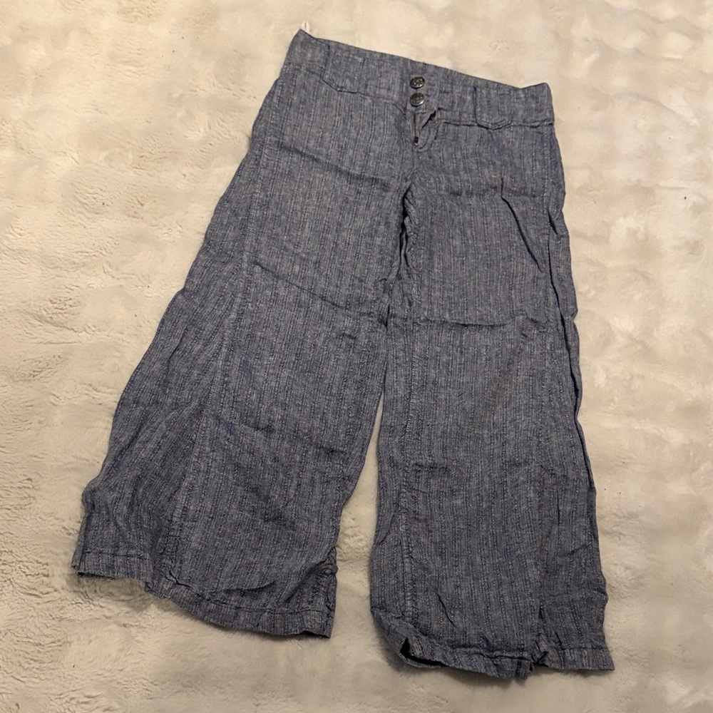 Free People Blue Wide Leg Pants